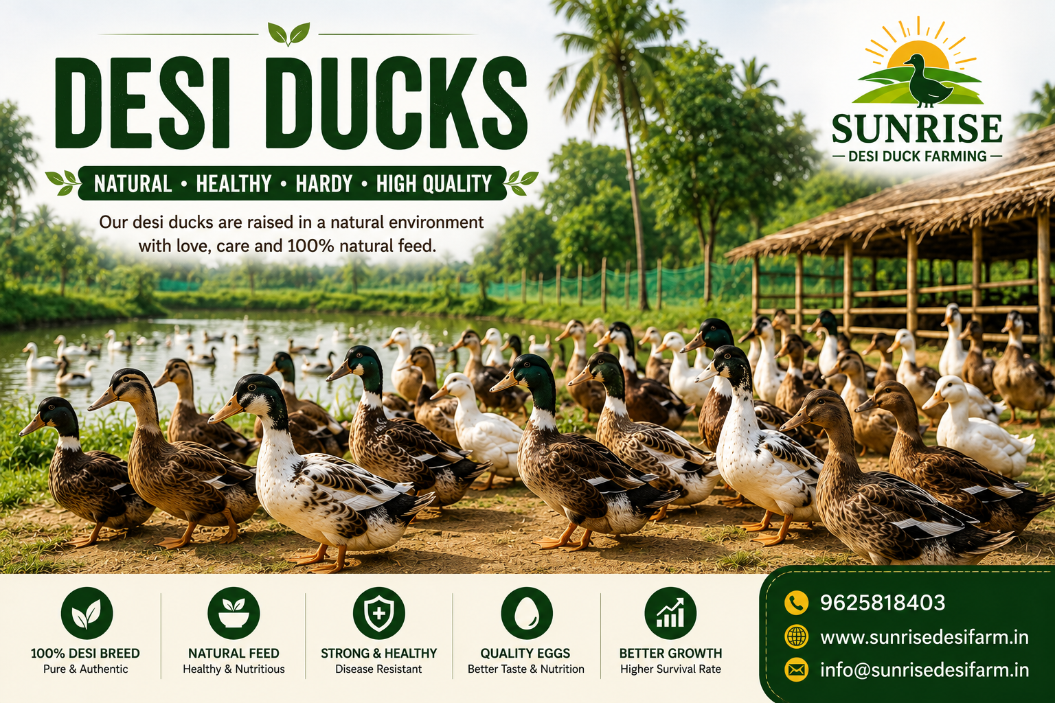 Healthy Desi Ducks